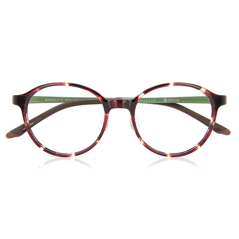 OWNDAYS | ESSENTIAL Brown Demi Full Rim Boston right side