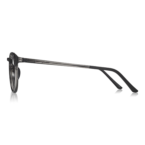 OWNDAYS | ESSENTIAL Light Gray Full Rim Boston left side