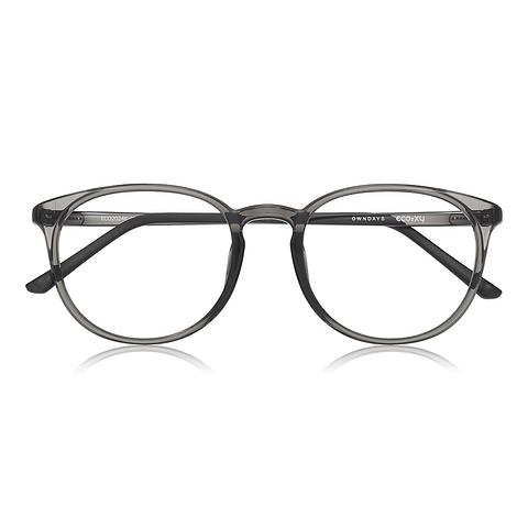 OWNDAYS | ESSENTIAL Light Gray Full Rim Boston right side
