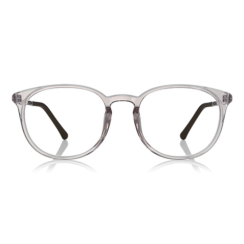 OWNDAYS | ESSENTIAL Clear Pink Full Rim Boston left side