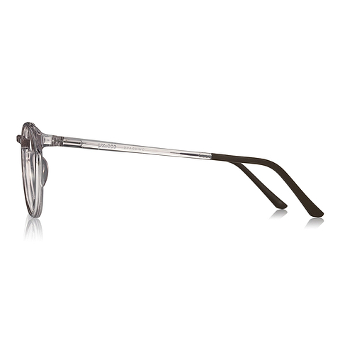 OWNDAYS | ESSENTIAL Clear Pink Full Rim Boston left side