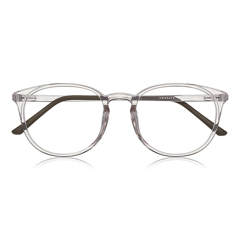 OWNDAYS | ESSENTIAL Clear Pink Full Rim Boston right side