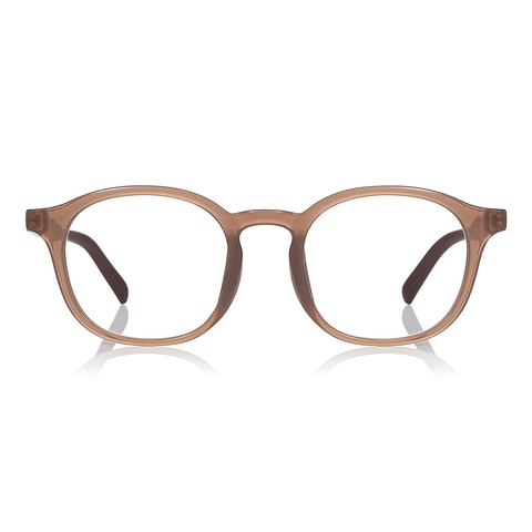 OWNDAYS | ESSENTIAL Milky Salmon Pink Full Rim Wellington left side