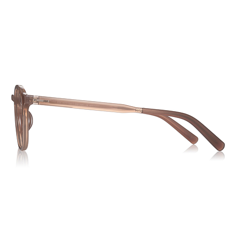 OWNDAYS | ESSENTIAL Milky Salmon Pink Full Rim Wellington left side