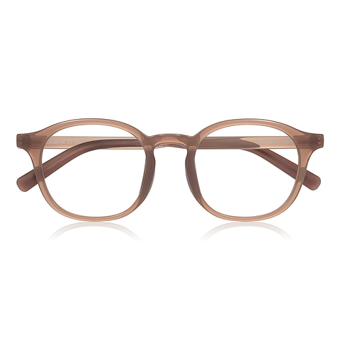 OWNDAYS | ESSENTIAL Milky Salmon Pink Full Rim Wellington right side