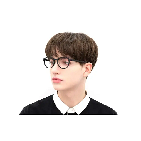 OWNDAYS | ESSENTIAL Black Full Rim Boston right side