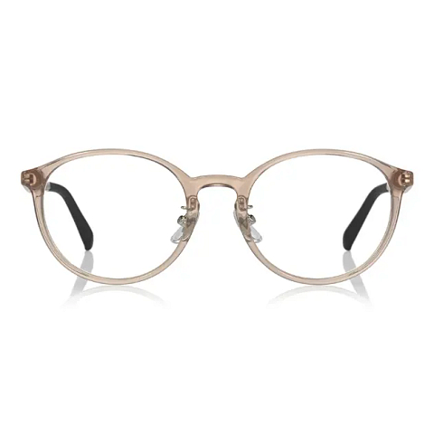 OWNDAYS | ESSENTIAL Clear Brown Full Rim Boston left side