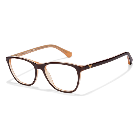 Other Third Party Brands Brown Transparent Full Rim Geometric left side Other Third Party Brands Brown Transparent Full Rim Geometric left side