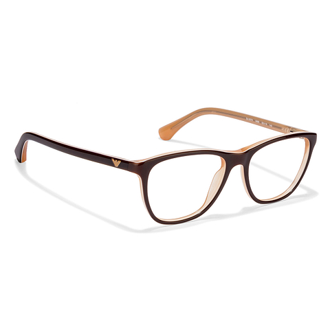 Other Third Party Brands Brown Transparent Full Rim Geometric left side Other Third Party Brands Brown Transparent Full Rim Geometric left side