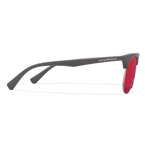 BRANDED Light Gray Full Rim Clubmaster right side