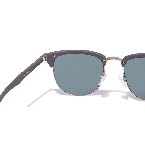 BRANDED Light Gray Full Rim Clubmaster left side