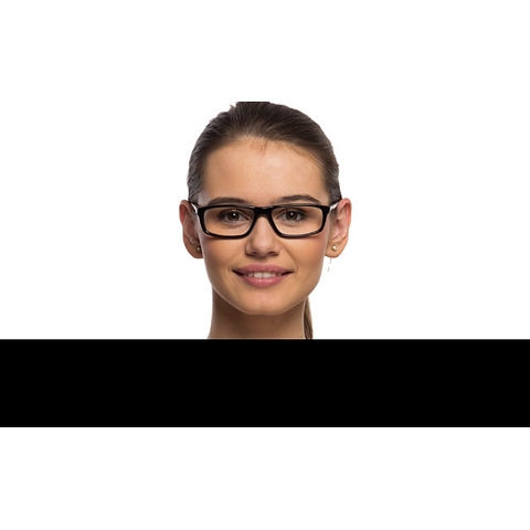 BRANDED Black Full Rim Rectangle left side