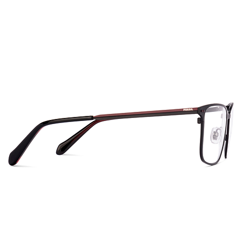 Fossil Black Full Rim Square left side