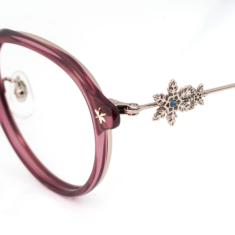 FROZEN l OWNDAYS Wine Full Rim Boston left side