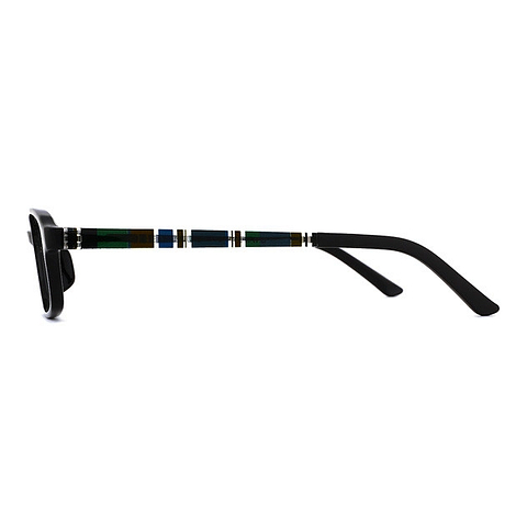 OWNDAYS | ESSENTIAL Black Full Rim Rectangle left side