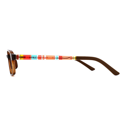 OWNDAYS | ESSENTIAL Dark Brown Full Rim Rectangle left side