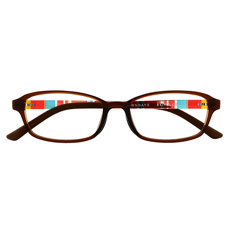 OWNDAYS | ESSENTIAL Dark Brown Full Rim Rectangle right side