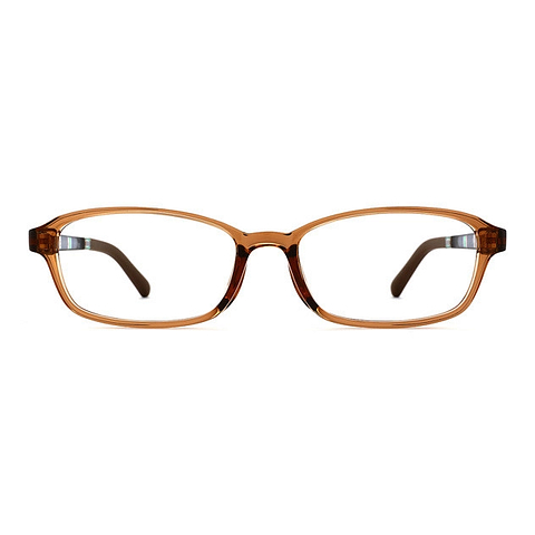 OWNDAYS | ESSENTIAL Light Brown Full Rim Rectangle left side