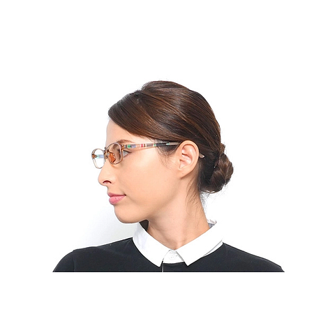 OWNDAYS | ESSENTIAL Light Brown Full Rim Rectangle left side