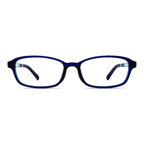 OWNDAYS | ESSENTIAL Navy Blue Full Rim Rectangle left side