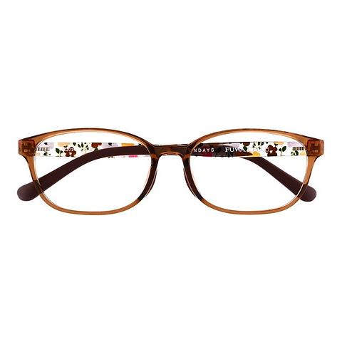 OWNDAYS | ESSENTIAL Light Brown Full Rim Rectangle right side