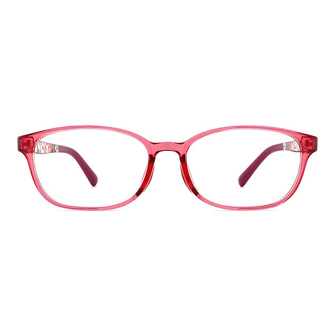 OWNDAYS | ESSENTIAL Pink Full Rim Rectangle left side