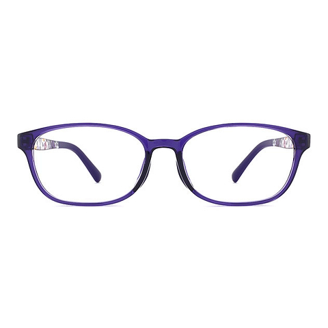 OWNDAYS | ESSENTIAL Purple Full Rim Rectangle left side