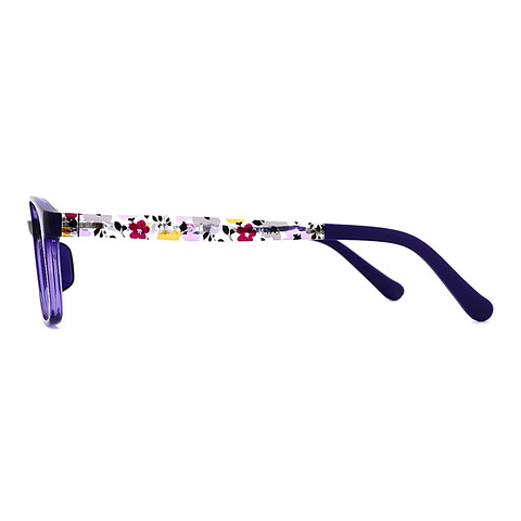 OWNDAYS | ESSENTIAL Purple Full Rim Rectangle left side