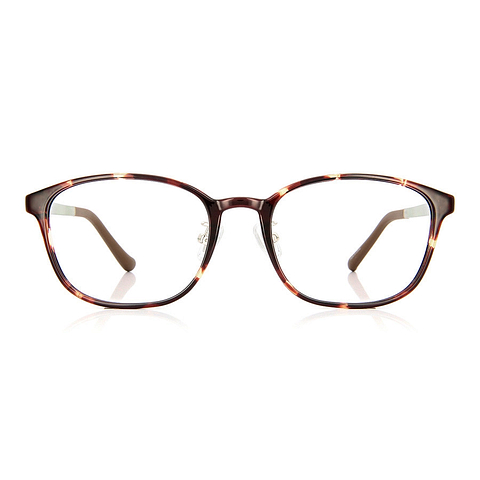 OWNDAYS | ESSENTIAL Light Brown Full Rim Wellington left side