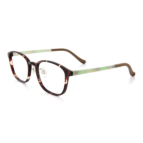 OWNDAYS | ESSENTIAL Light Brown Full Rim Wellington right side