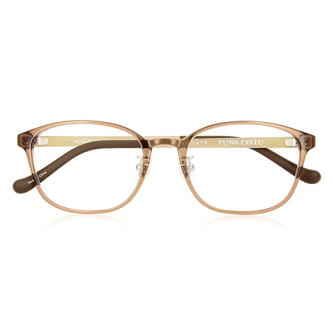 OWNDAYS | ESSENTIAL Light Brown Full Rim Rectangle right side