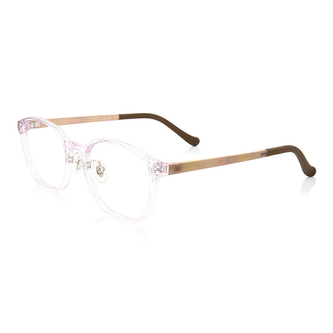 OWNDAYS | ESSENTIAL Pink Transparent Full Rim Rectangle right side