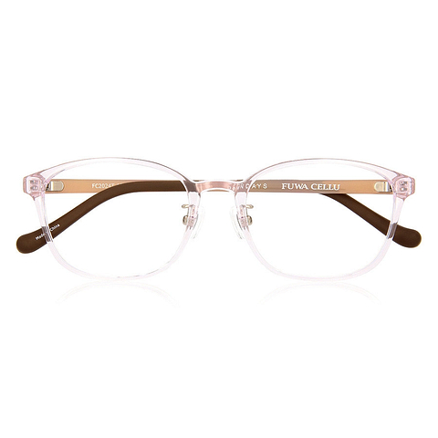 OWNDAYS | ESSENTIAL Pink Transparent Full Rim Rectangle right side