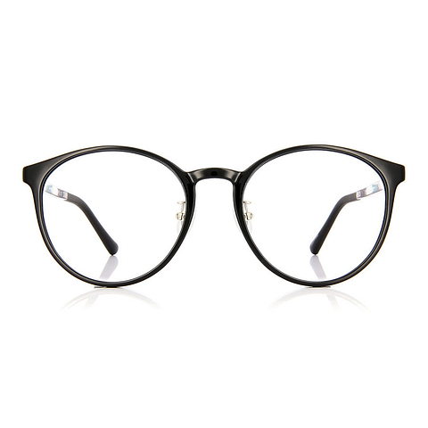 OWNDAYS | ESSENTIAL Black Full Rim Boston left side