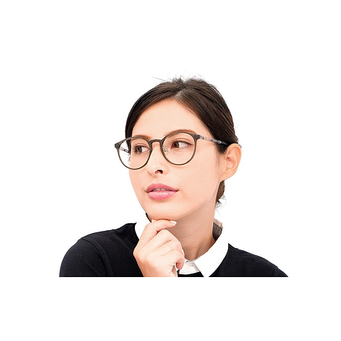 OWNDAYS | ESSENTIAL Black Full Rim Boston left side