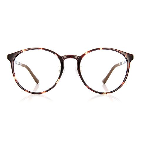 OWNDAYS | ESSENTIAL Light Brown Full Rim Boston left side