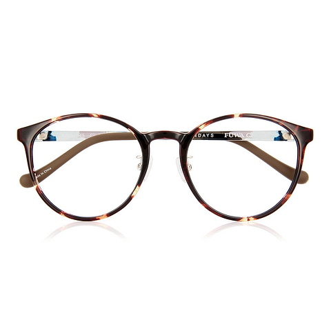 OWNDAYS | ESSENTIAL Light Brown Full Rim Boston right side
