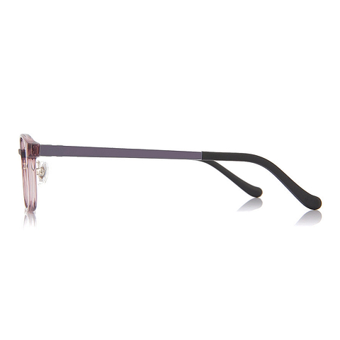 OWNDAYS | ESSENTIAL Purple Full Rim Oval left side