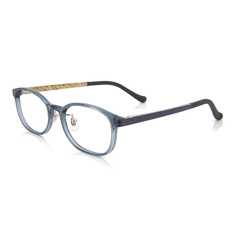 OWNDAYS | ESSENTIAL Navy Blue Full Rim Oval right side