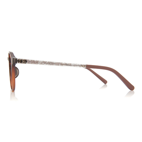 OWNDAYS | ESSENTIAL Light Brown Full Rim Boston left side