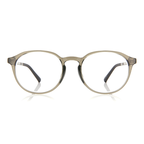 OWNDAYS | ESSENTIAL Crystal Transparent Full Rim Boston left side