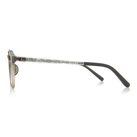OWNDAYS | ESSENTIAL Crystal Transparent Full Rim Boston left side