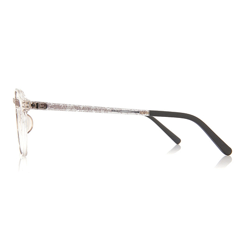 OWNDAYS | ESSENTIAL Light Gray Full Rim Boston left side