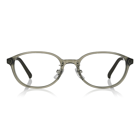 OWNDAYS | ESSENTIAL Tan Brown Full Rim Oval left side