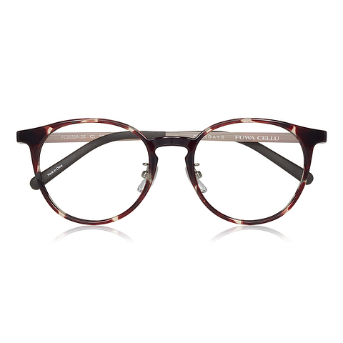 OWNDAYS | ESSENTIAL Light Brown Full Rim Boston right side