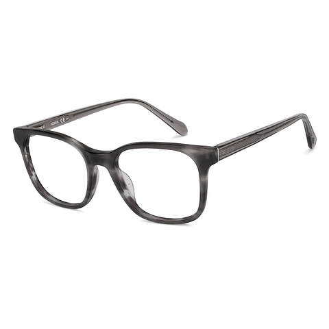 Buy Grey Tortoise Silver Grey Full Rim Square FOSSIL VINTAGE FOS - Main Image