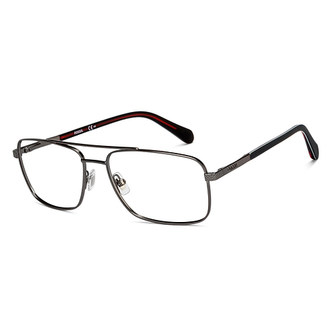 Fossil Mid Gunmetal Full Rim Aviator right side