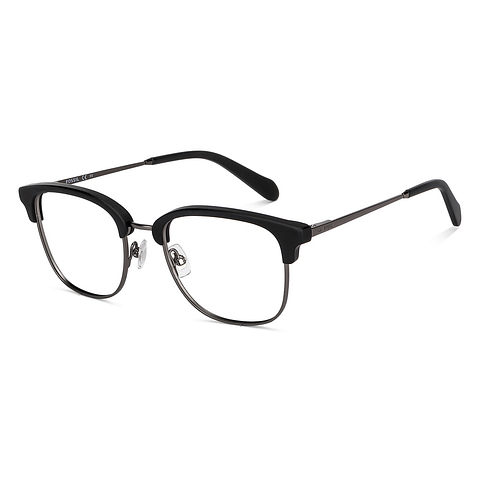 Fossil Black Full Rim Square left side