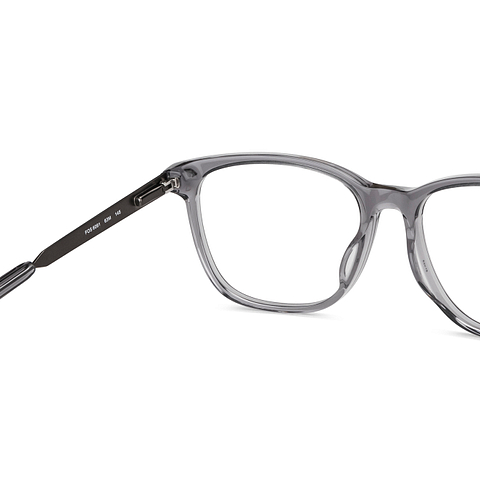 Fossil Grey Transparent Full Rim Rectangle right side