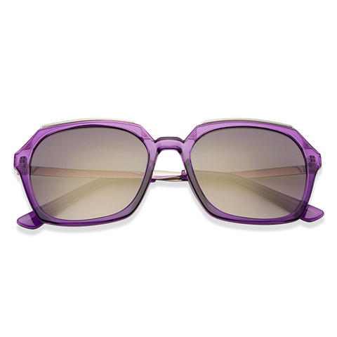 French Connection Purple Transparent Full Rim Square right side